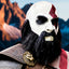 Máscara Kratos God of War Realista Cosplay Látex Gamer Halloween MA-132