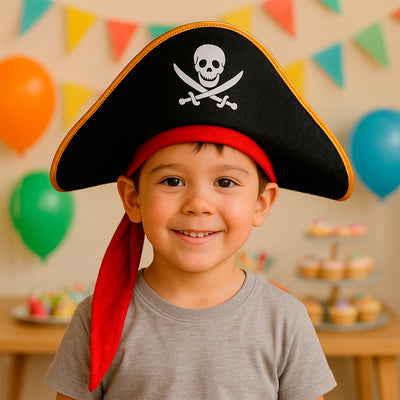 Sombrero Pirata Niño y Adulto Disfraz Halloween Fiesta KL1027-5354