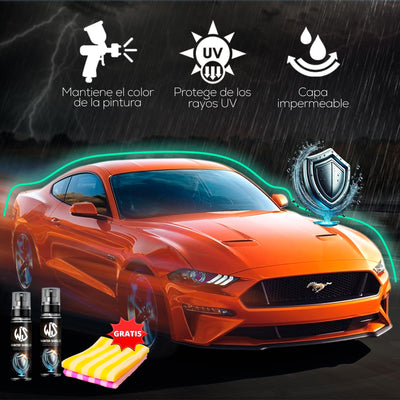 Protector de pintura y Brillo 2 Frascos Water Shield Para Vehículos Nano protección Impermeable AQ01