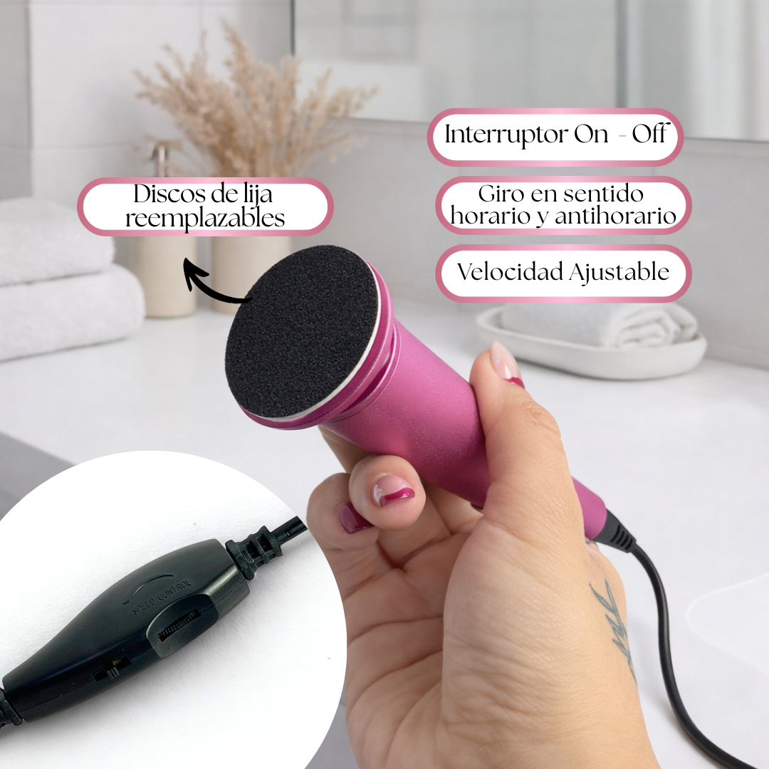 Quita Callos Eléctrico Profesional para Pies con 60 Lijas GH-99