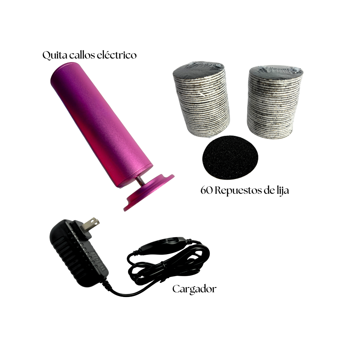 Quita Callos Eléctrico Profesional para Pies con 60 Lijas GH-99