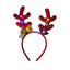 Diadema Navideña con Cuernos LED de Reno Moño Navidad DRMÑ01