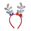 Diadema Navideña con Cuernos LED de Reno Moño Navidad DRMÑ01