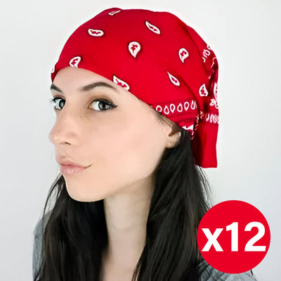 Pañoleta Bandana Estampada x12 3426-1