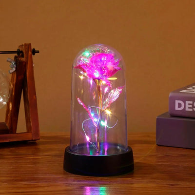 Rosa Eterna Micro LED Decorativa Lámpara Mesa De Noche RSBL01