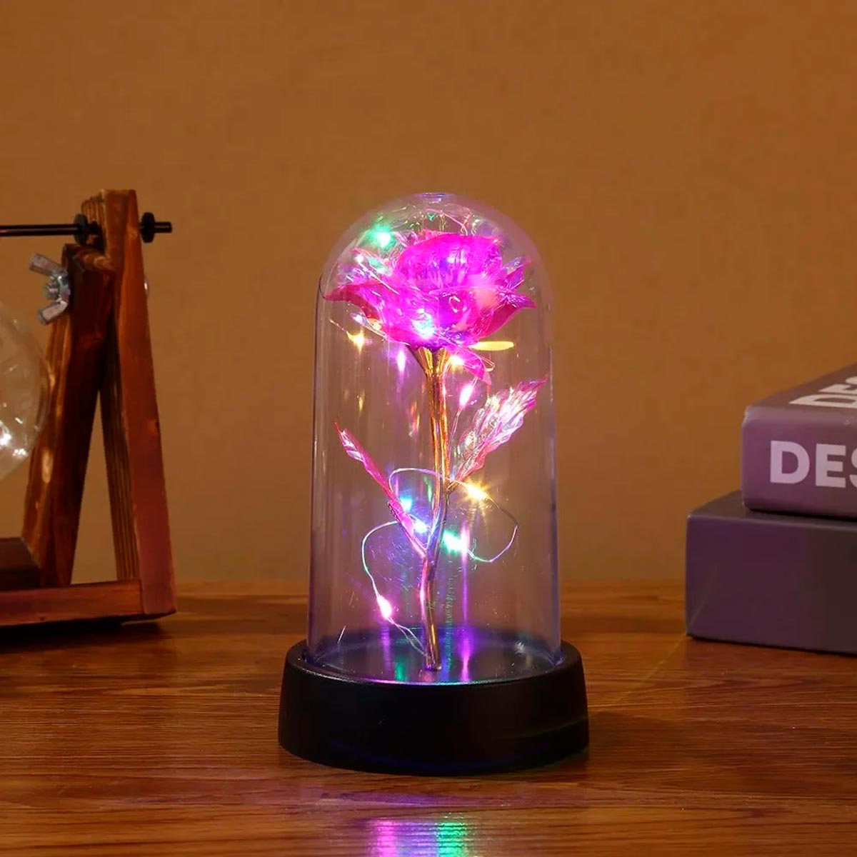 Flor Eterna Micro LED Decorativa Lámpara Mesa De Noche RSBL01