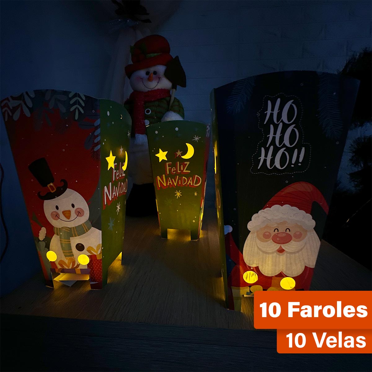 Faroles Navideños X10 Vela Farol Armables Noche de Velitas NVX10