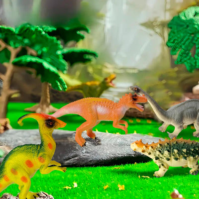 Set Dinosaurios Juguete Realistas x6 Figuras Medianas para Niños y Colección AT156