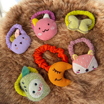 Set x12 Moños Infantiles con Animales Tiernos para Niñas – Accesorios de Pelo Divertidos MOx12