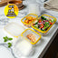 Set x4 Porta Comidas Plegables en Silicona Antiderrames  Prácticos y Reutilizables ST3PR