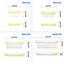 Set x4 Porta Comidas Plegables en Silicona Antiderrames  Prácticos y Reutilizables ST3PR