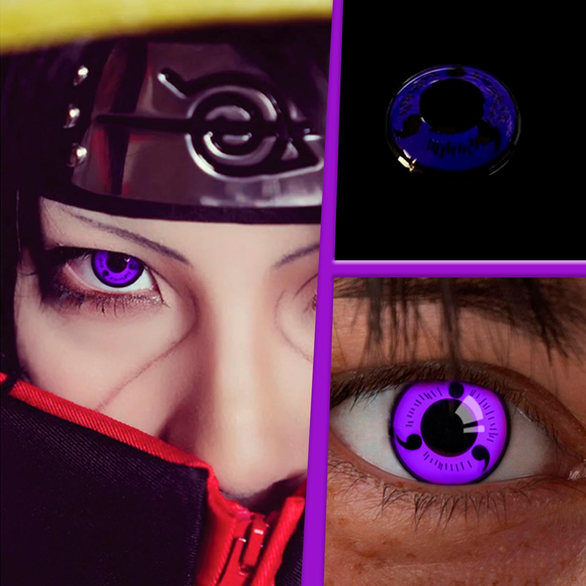 Lentes De Contacto Cosplay Anime Halloween LENC HT1