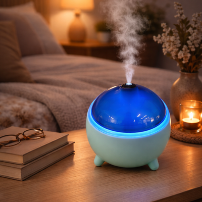 Humidificador LED Ambientador Difusor Aromas Luminoso Q803