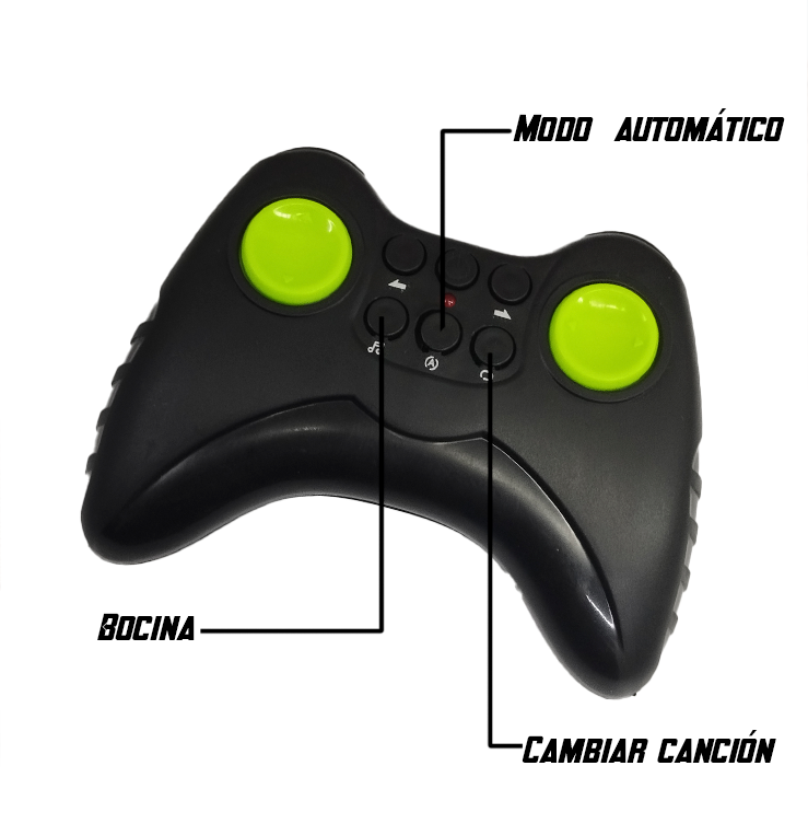 Carro Control Musical 360° 4X4 Sonidos y Luces Control Remoto ZG9307k-3