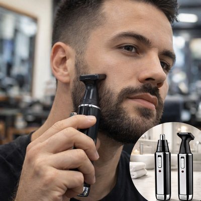 Máquina Patillera y Recortadora de Nariz Recargable 2 en 1  GM-3106