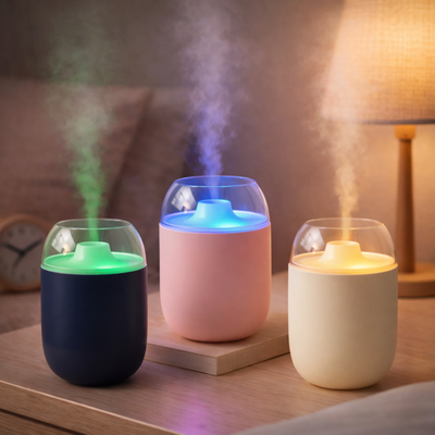 Mini Humidificador Portátil RGB de Escritorio con Vapor Rítmico USB HQ-05