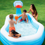 Piscina Inflable Infantil Con Canasta De Baloncesto Alberca 57183