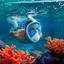 Máscara Snorkel Facial Completa 180° Soporte para Cámara Piscina Playa F-200