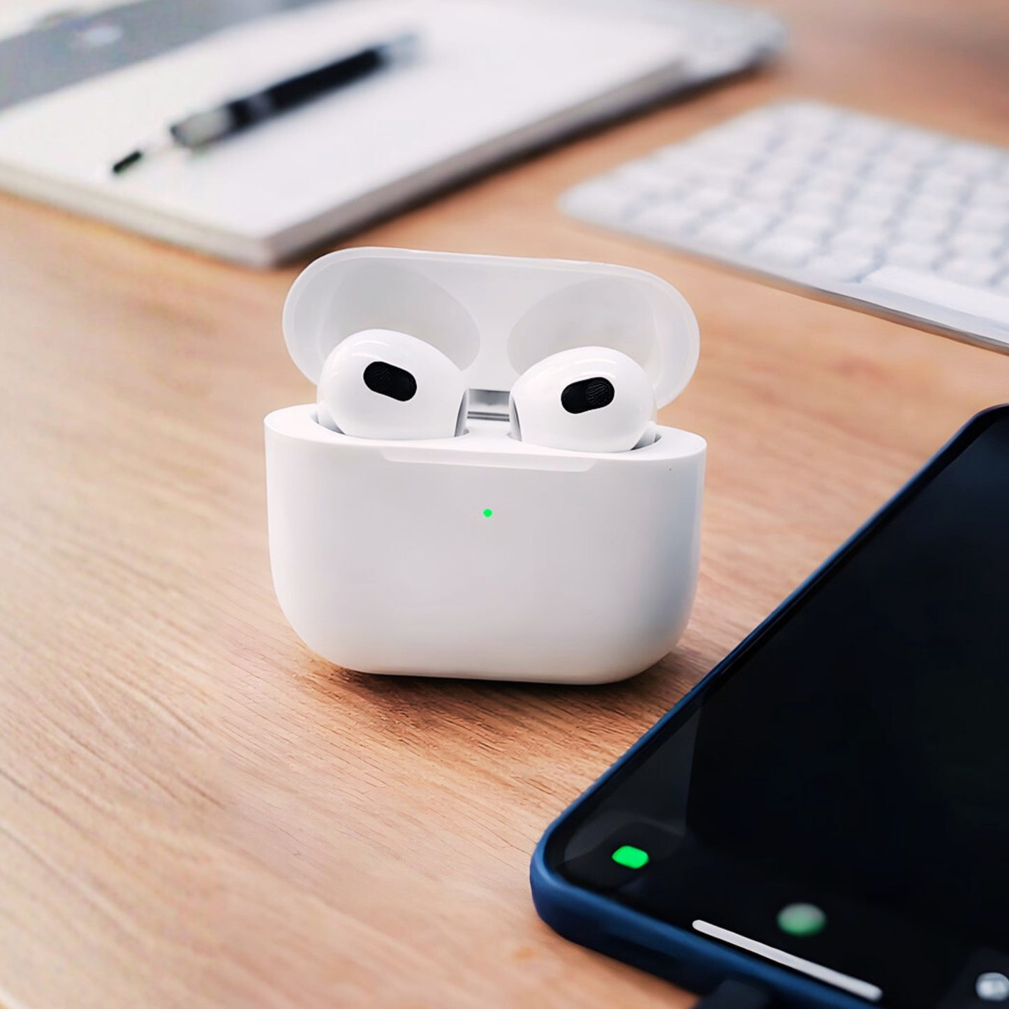 Audífonos Inalámbricos Tipo AirPods 3ª Generación AAA con Estuche de Carga AIR3