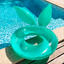 Flotador Orejas De Conejo Glitter Inflable Salvavidas Piscina Pool HEA2204-125