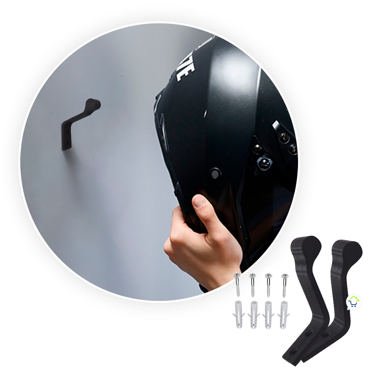 Soporte Para Casco Moto X2 Multifuncional Pared Llaves S0PX2L