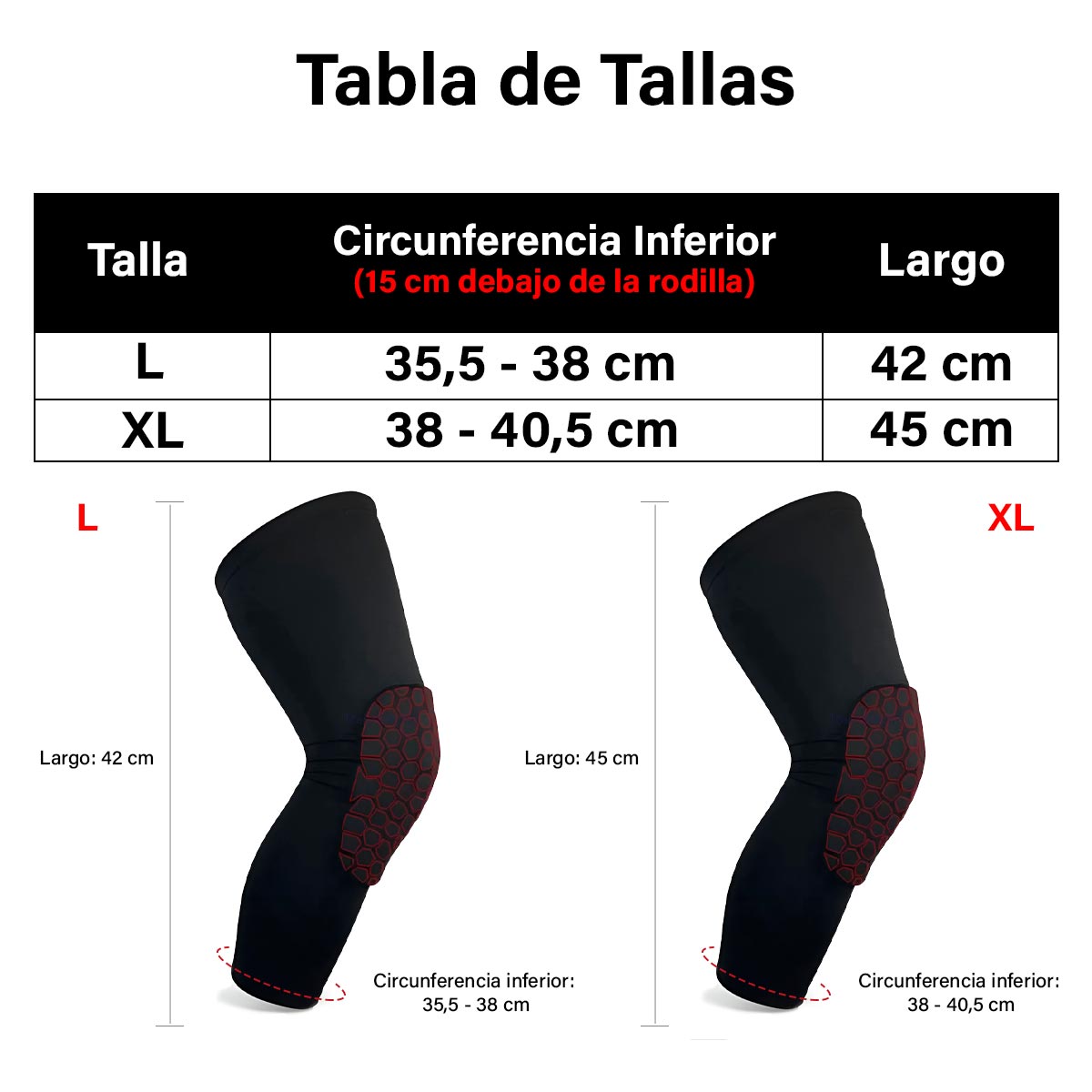 Rodilleras Deportivas Anti-Colisión Compresión Protección Rodilla MR-10