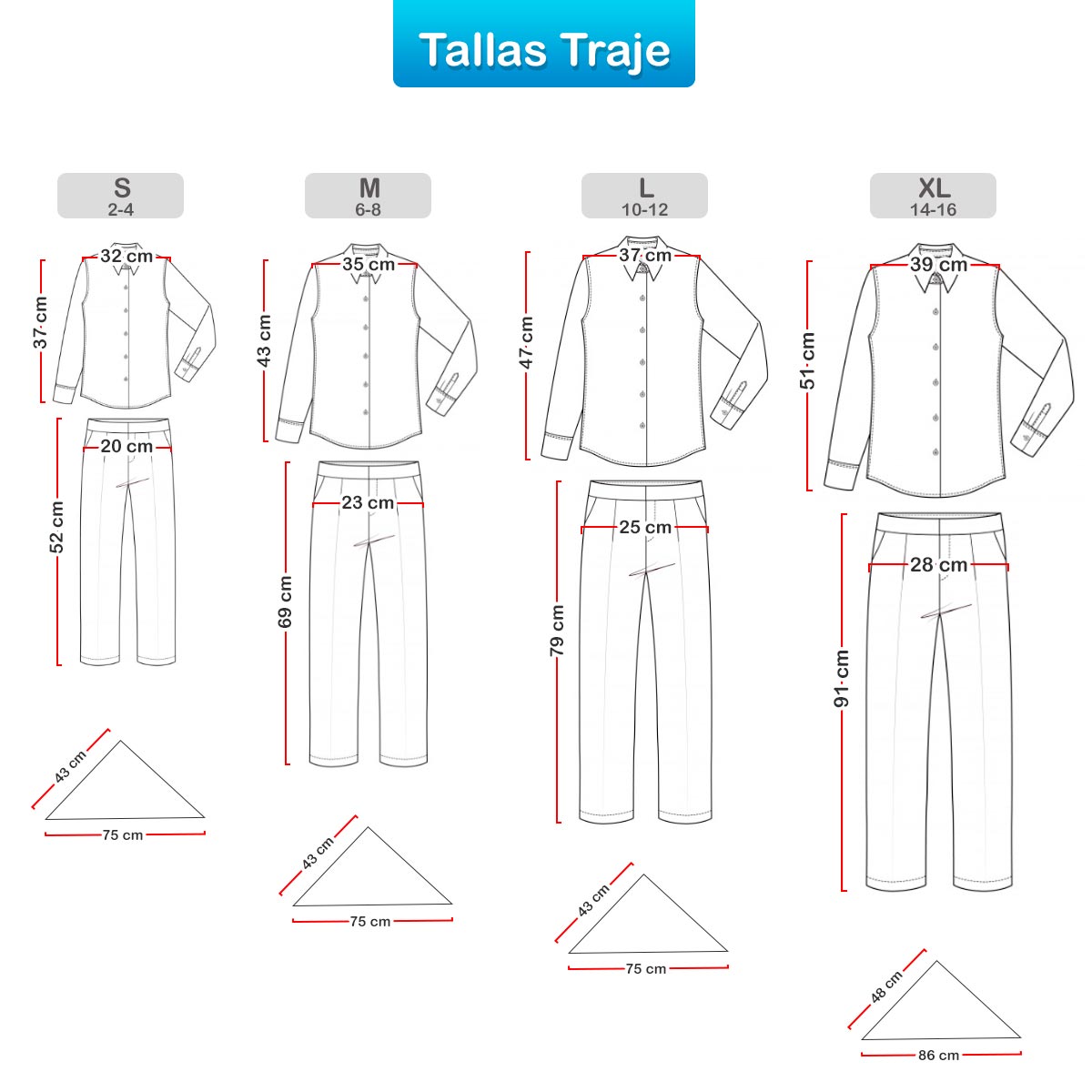 Traje Típico Niño Disfraz Feria Flores X6 Piezas Et000018