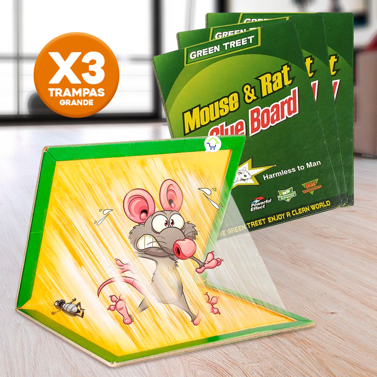 Set x3 Trampas Pegamento Para Ratón Pegante Mata Ratas GR8 – Cómpralo ...