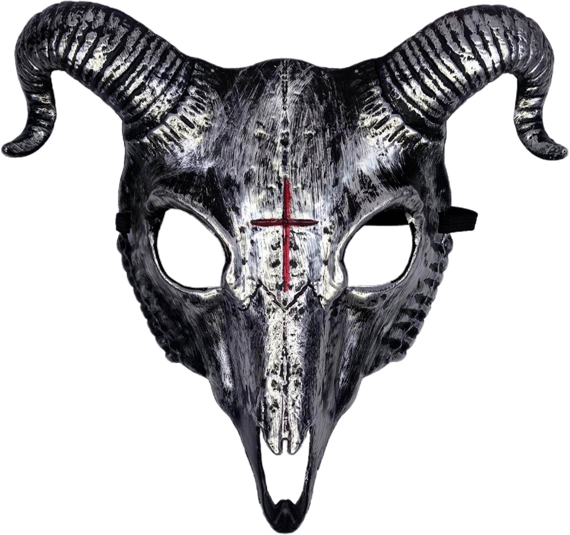 Máscara Calavera Cabra Chupacabras Realista para Disfraz Horror Halloween FR9610