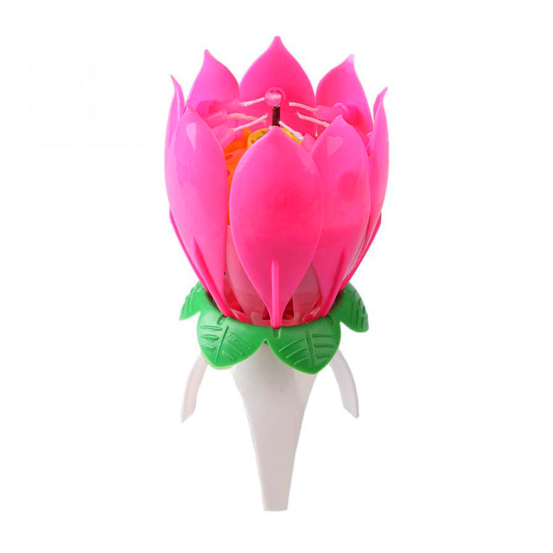 Vela Flor Mágica Cumpleaños Aniversarios Flor Decorativa A-1