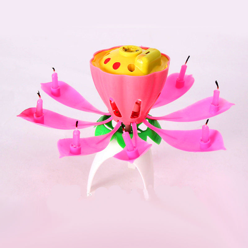 Vela Flor Mágica Cumpleaños Aniversarios Flor Decorativa A-1