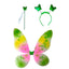 Disfraz Mariposa Hada Alas Luces LED Diadema Varita Halloween OF-1421