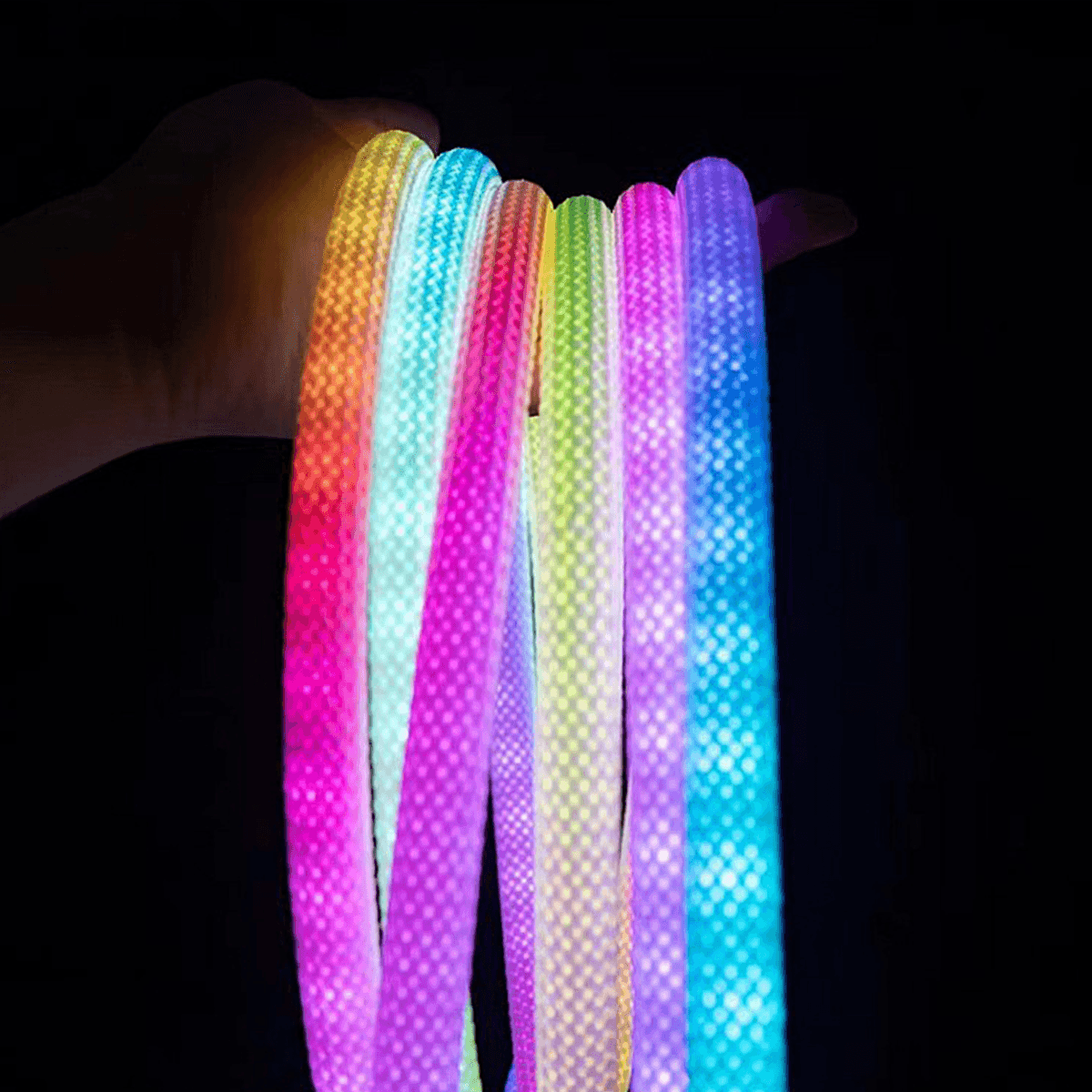 Cuerda LED RGB Inteligente Iluminación Control por App Mando USB MAC25502