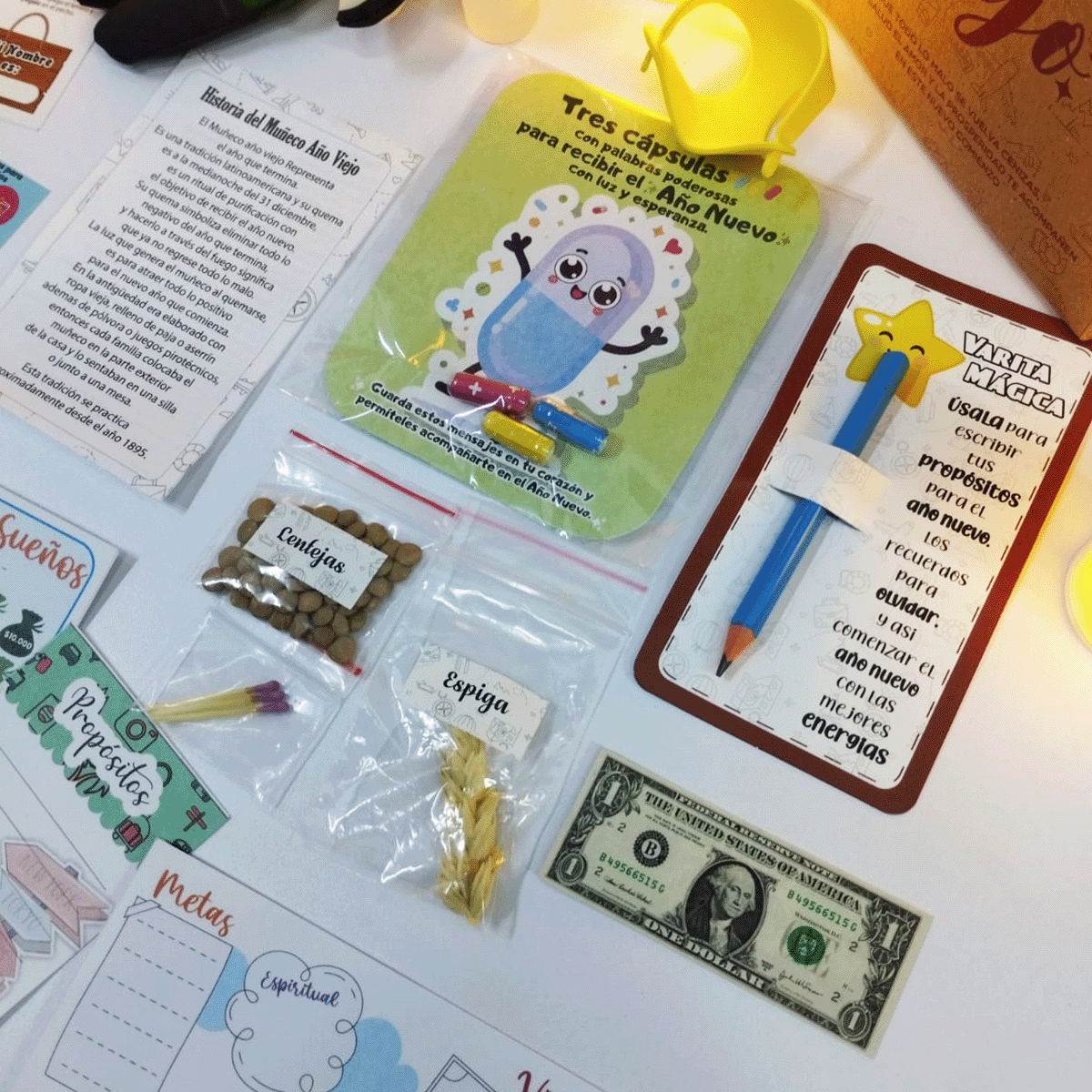 Kit Año Viejo Muñeco Caja Ritual Fin De Año KAV20