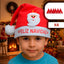 Gorro Navideño Feliz Navidad con Aplique 3D para Adultos Reno Papá Noel GNRP01