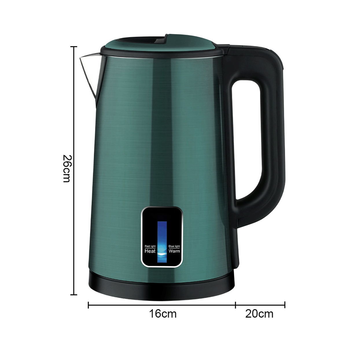 Hervidor Eléctrico De Agua 2.5L Acero Inoxidable Base 360° Tetera 97916-110