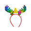 Diadema Navideña LED Cuernos de Reno y Gorrito Lentejuelas DRS01