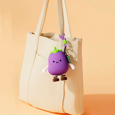 Monedero De Silicona Kawaii Comida Portaobjetos Colgante QBT133