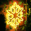 Luz LED Copo de Nieve Neón Cálido Decorativa Navidad Hogar S4010