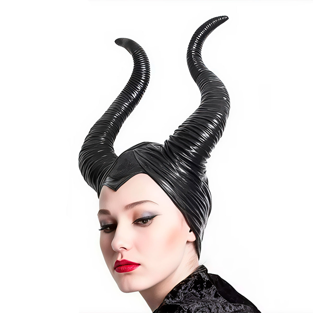 Cuernos Látex Disfraz Maléfica Accesorio Cosplay Halloween OF-1450