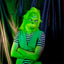 Máscara del Grinch Realista Látex Navidad Cosplay Halloween AT287-G