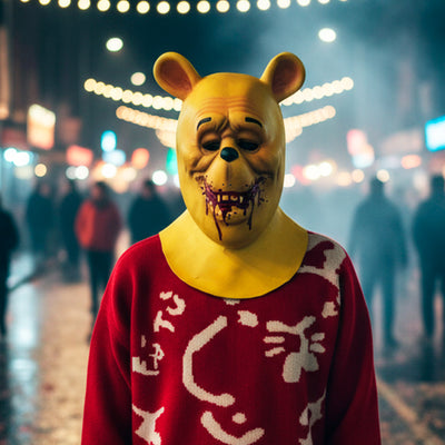 Máscara Winnie the Pooh Blood and Honey Látex Terror Halloween AT287-W
