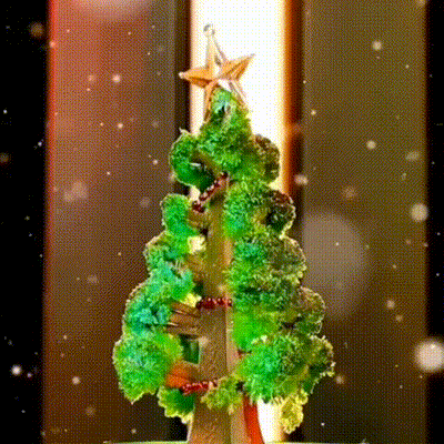 Árbol De Navidad Mágico Decoración Florece Cristal ANM01
