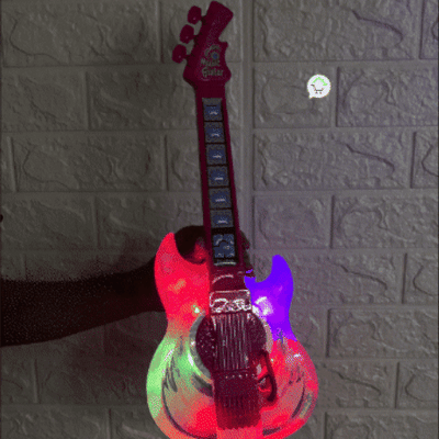 Guitarra Musical Luces Sonidos Micrófono Karaoke Instrumento Parlante HD-669