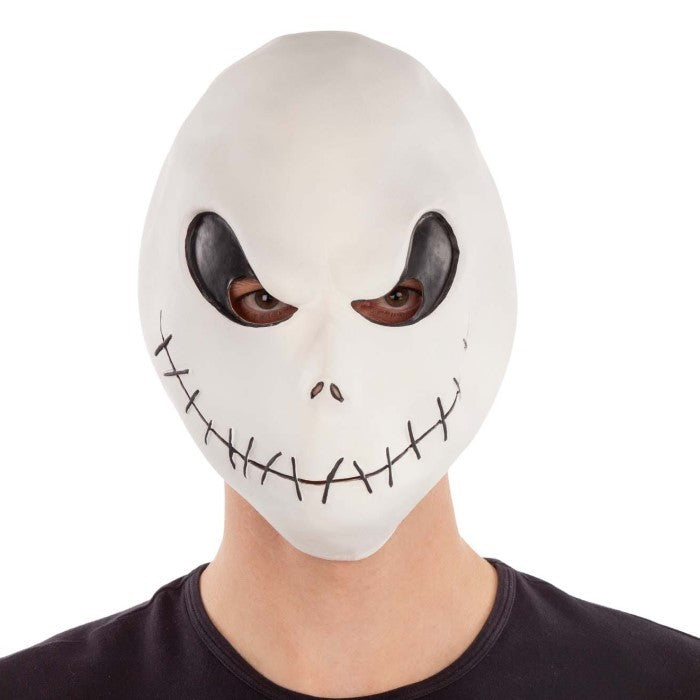 Máscara Jack Skellington Halloween Látex Pesadilla Antes de Navidad MA-133