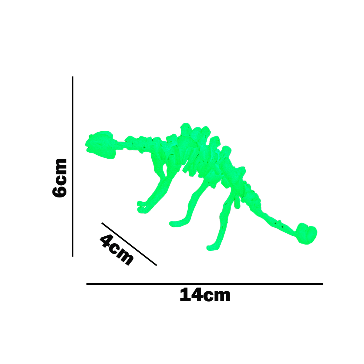 Dinosaurio Para Armar Que Brilla En La Oscuridad JA2018