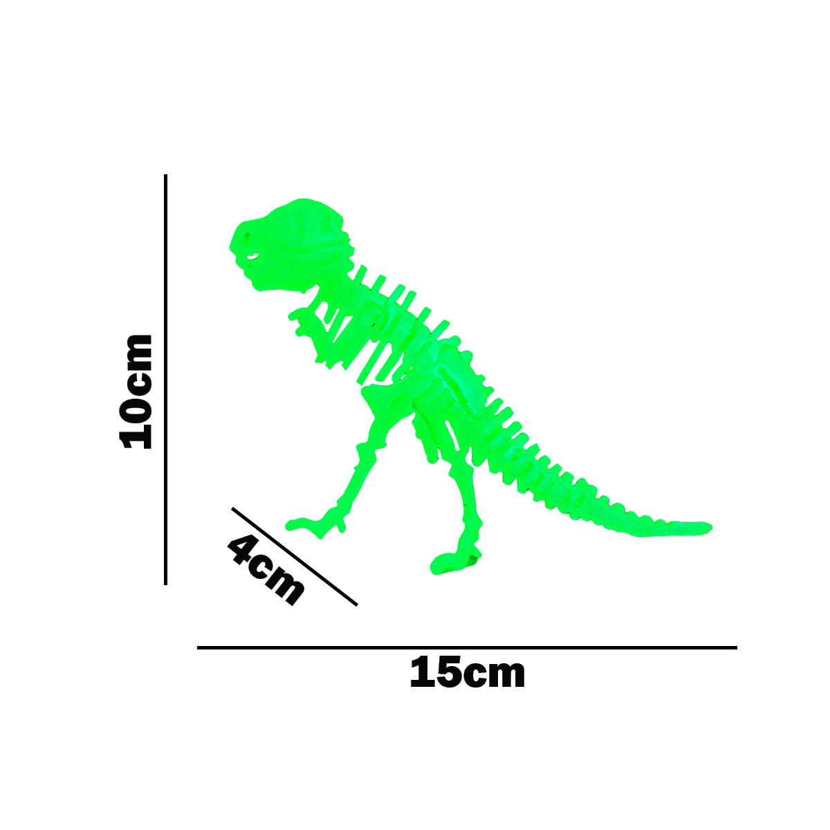 Dinosaurio Para Armar Que Brilla En La Oscuridad JA2018