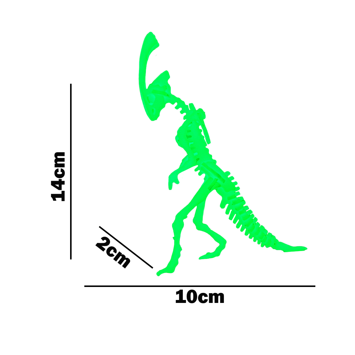 Dinosaurio Para Armar Que Brilla En La Oscuridad JA2018