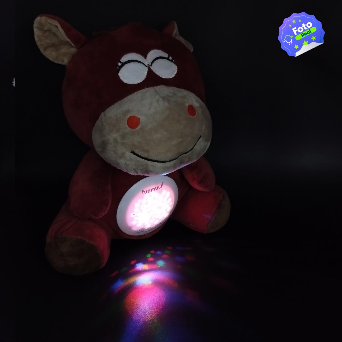 Peluche Arrullador Proyector De Luces Y Sonidos Blancos MG29042