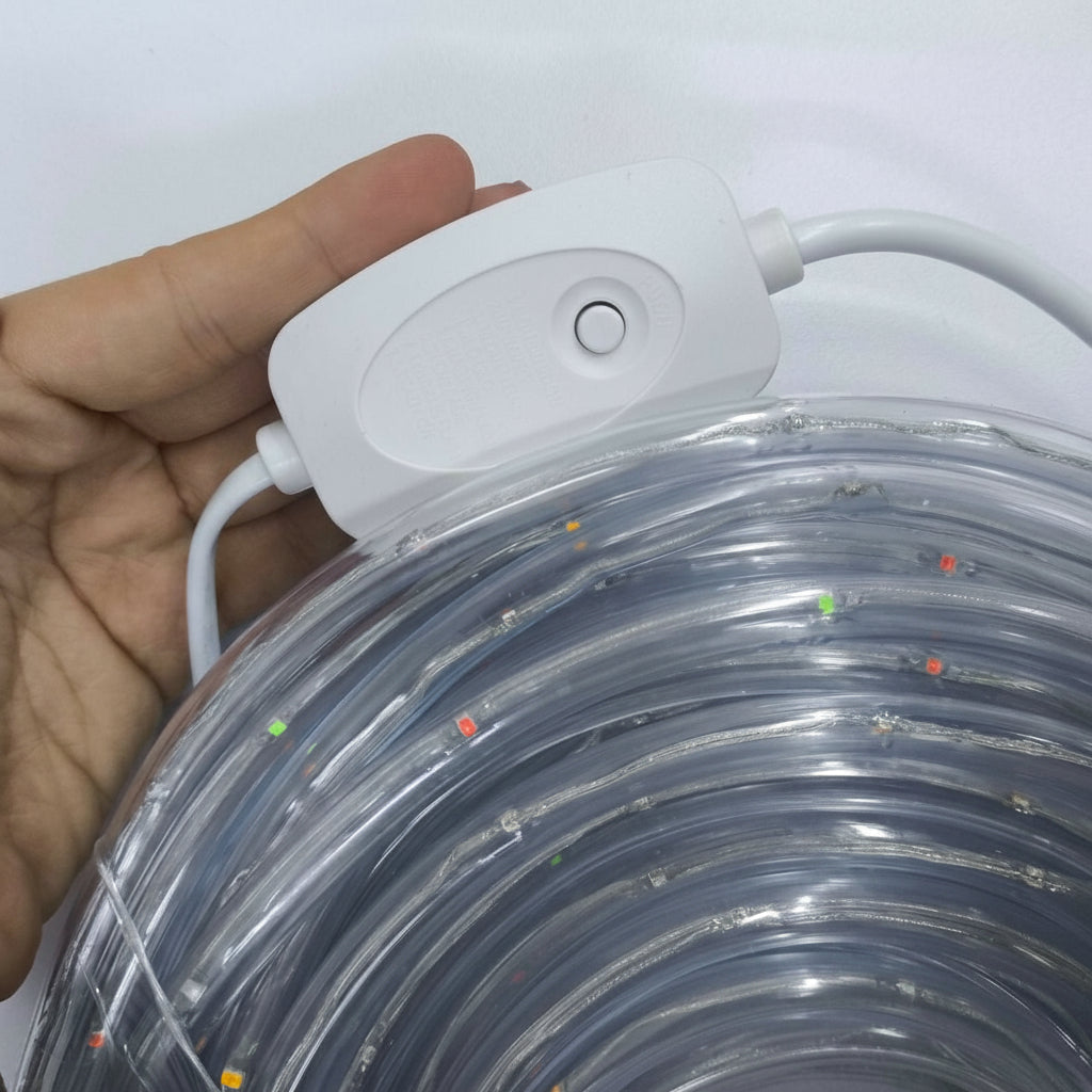 Manguera Luz LED 20 Metros 360 Luces Navidad Decoración 2412